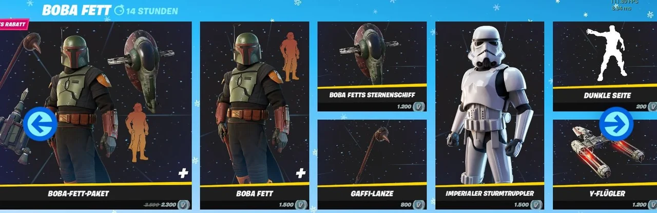 Boba Fett Fortnite Cosmetics