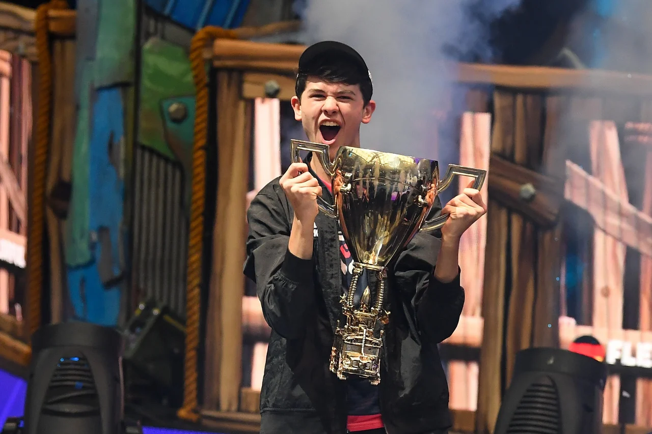 Bugha after winning the world championship