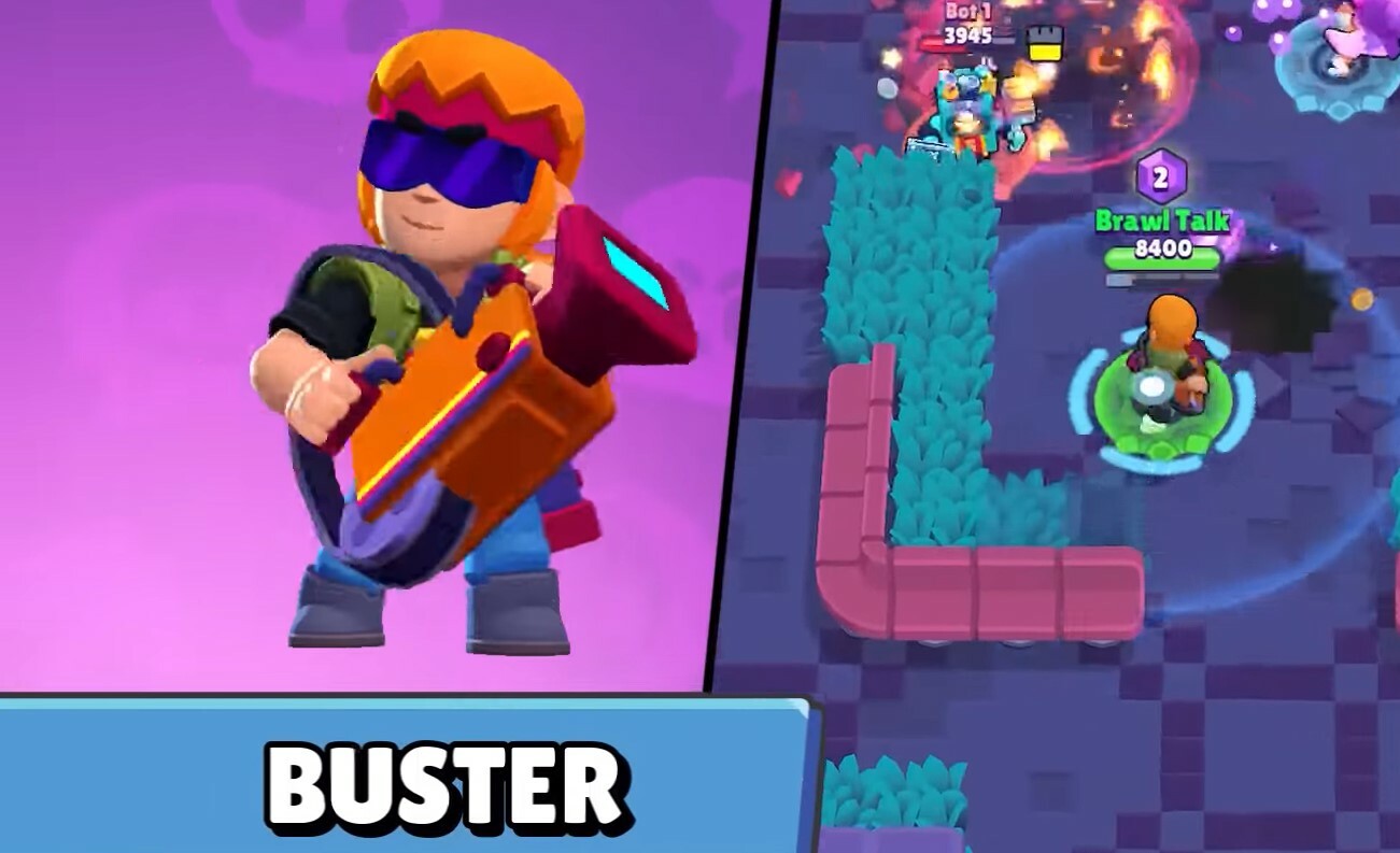 Brawl Stars Buster Chromatic Brawler Basic Attack Supercell