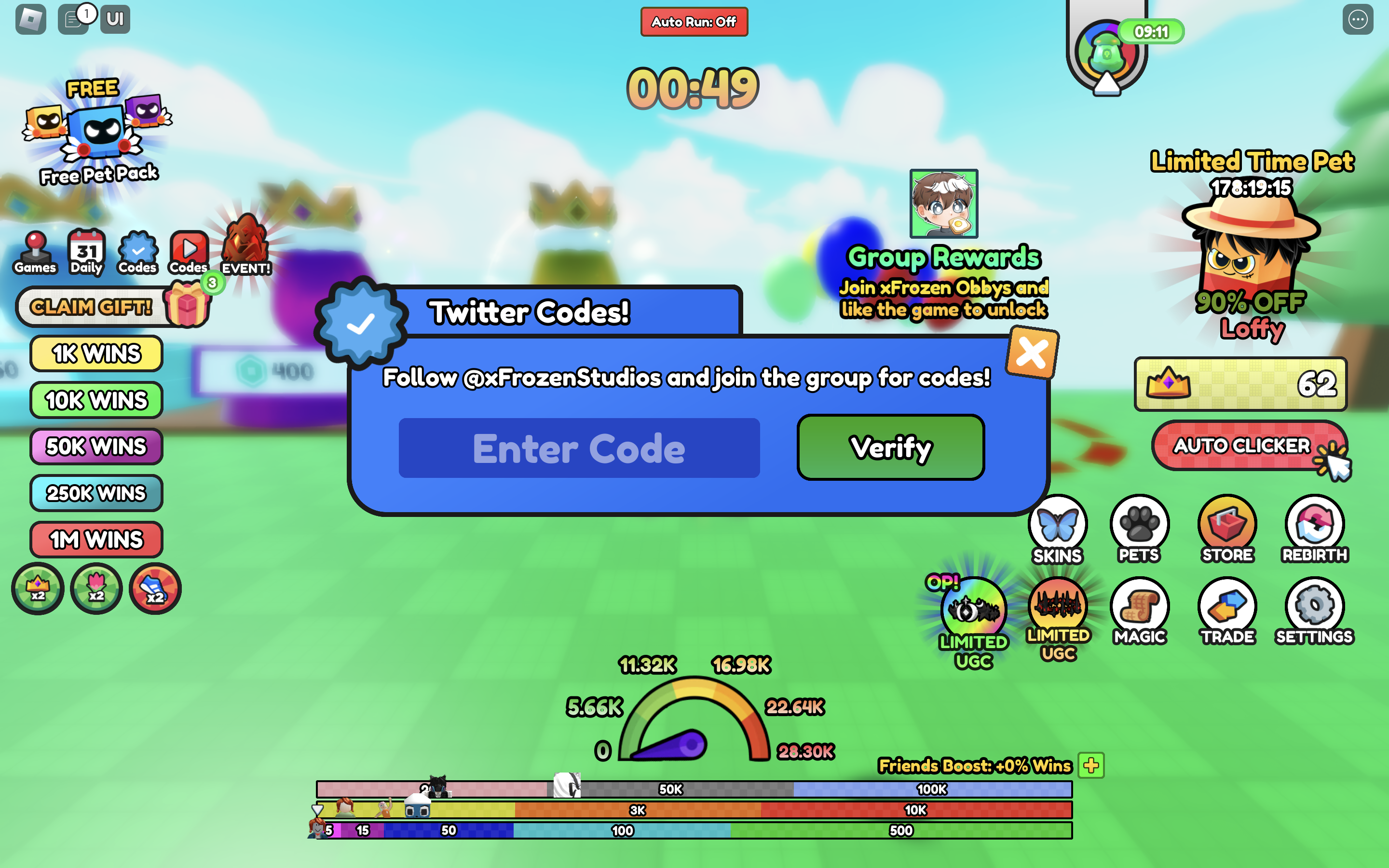 butterfly race redeem codes