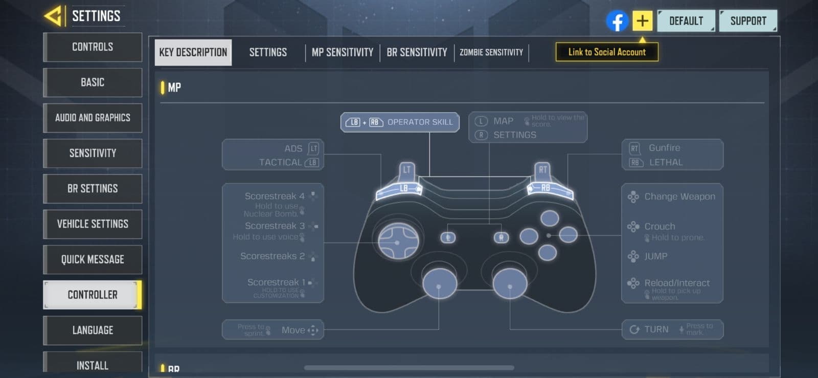 COD Mobile controller