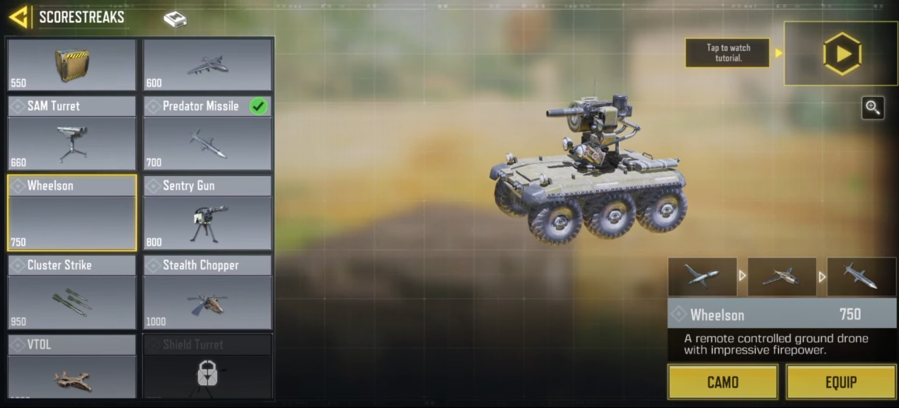COD Mobile Season 3 Wheelson Scorestreak
