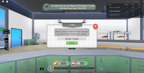 Car Repair Simulator Code How To Redeem