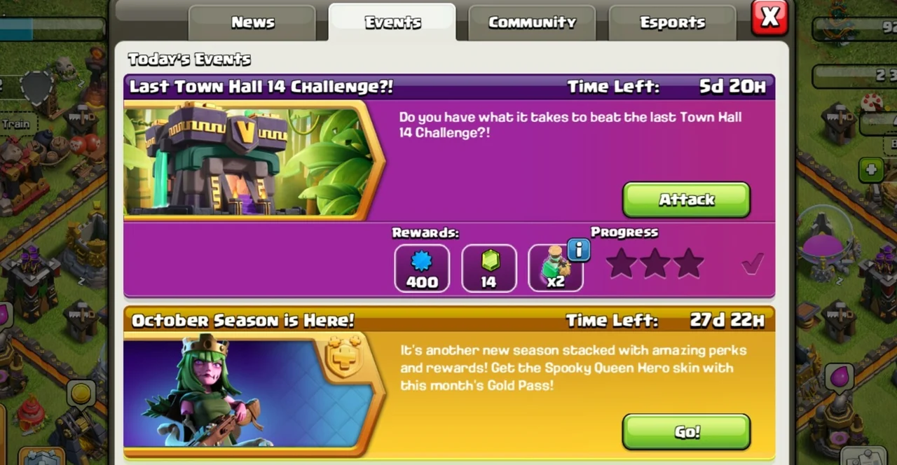 Clash of Clans Town Hall 14 Challenge Last Supercell