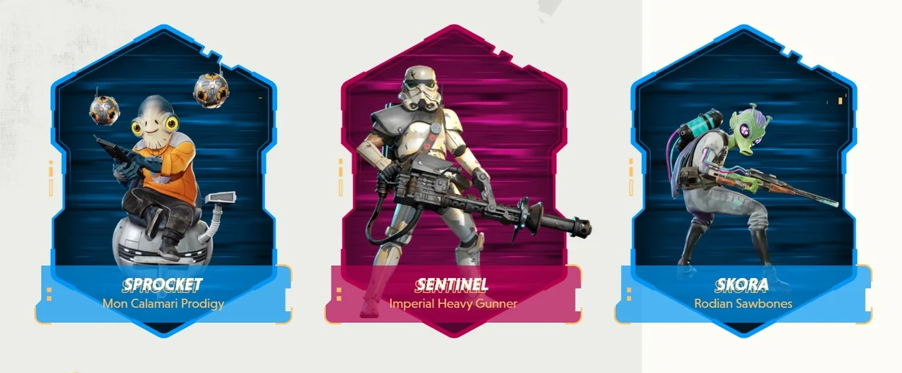 Star Wars Hunters Characters