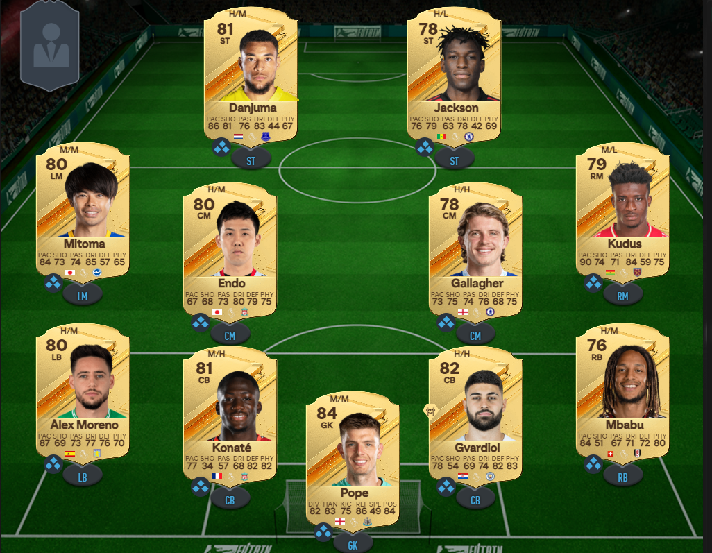 EA FC 24 Premier League Starter Team budget-friendly