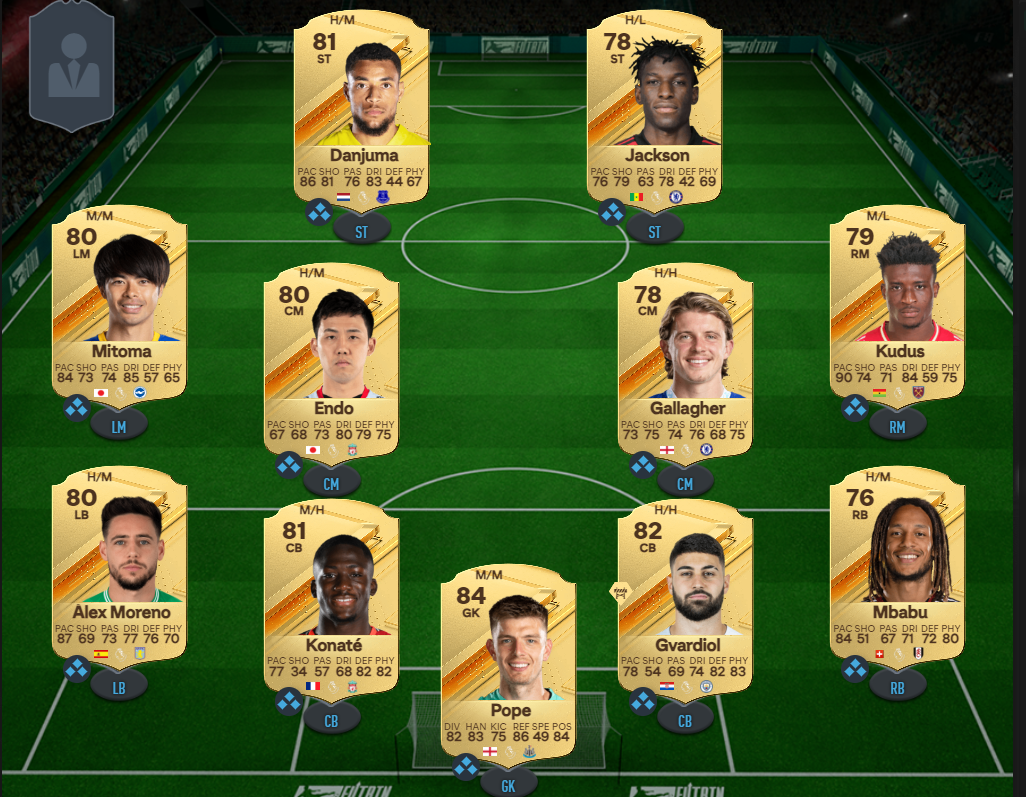 Cheap Starter Team FIFA 24 Premier League EA FC