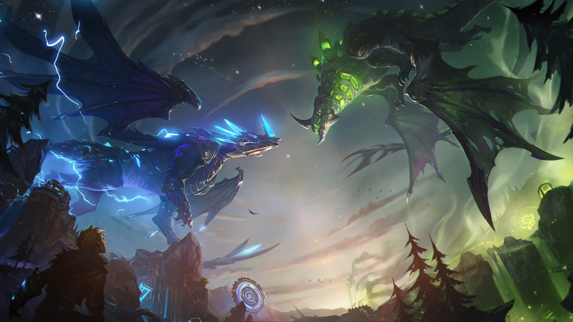 Hextech and Chemtech Dragon Artwork