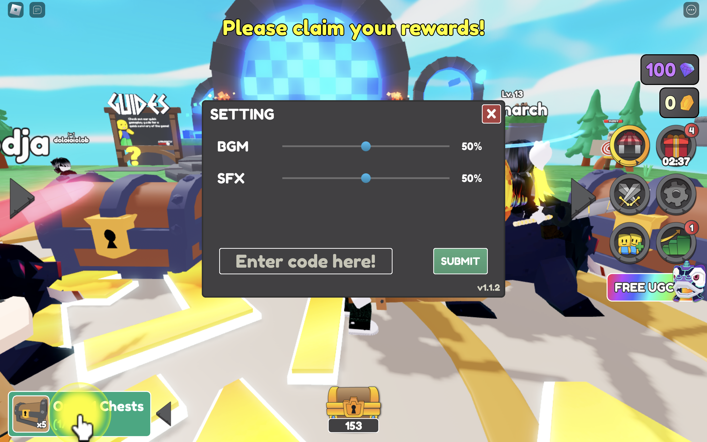 chest hero simulator how to redeem codes