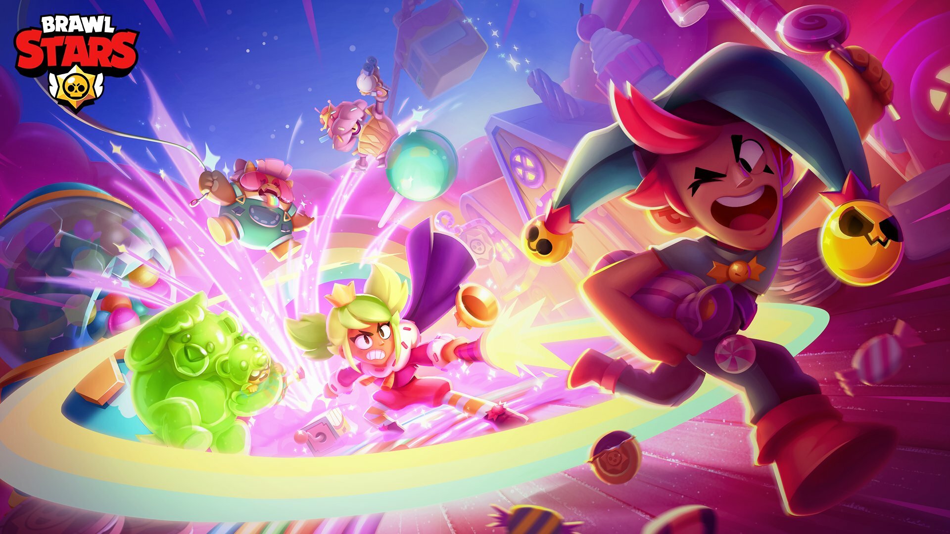 Brawl Stars Candyland update new brawlers skins starr road chromatic shop gears more guide Supercell