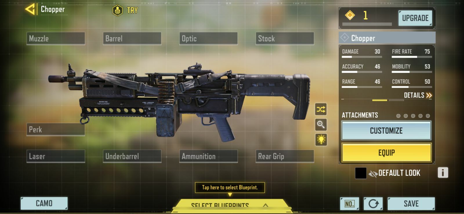 Chopper LMG attachments