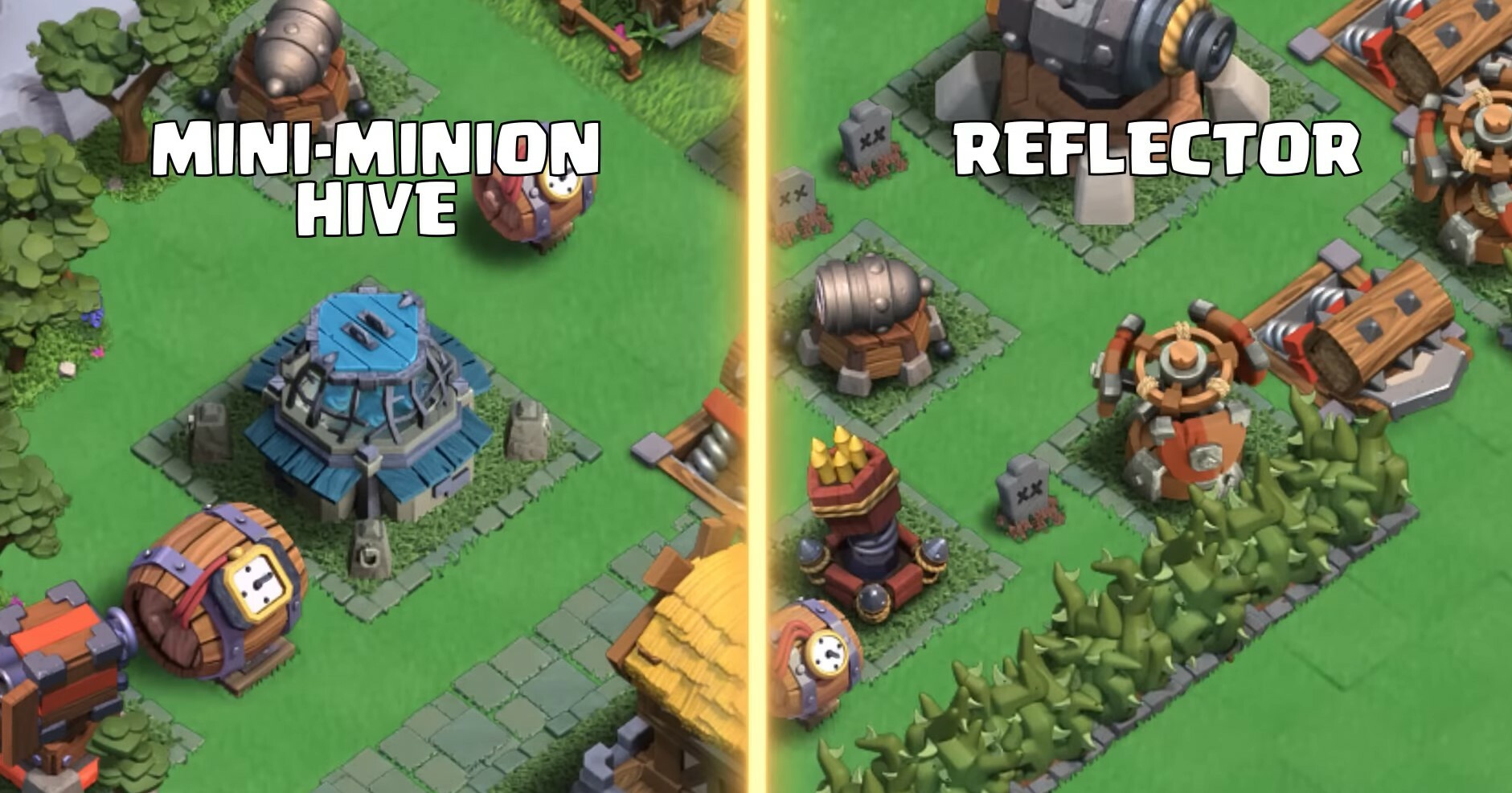 Clash of Clans Mini-Minion Hive Reflector Clan Capital Defenses Guide Supercell