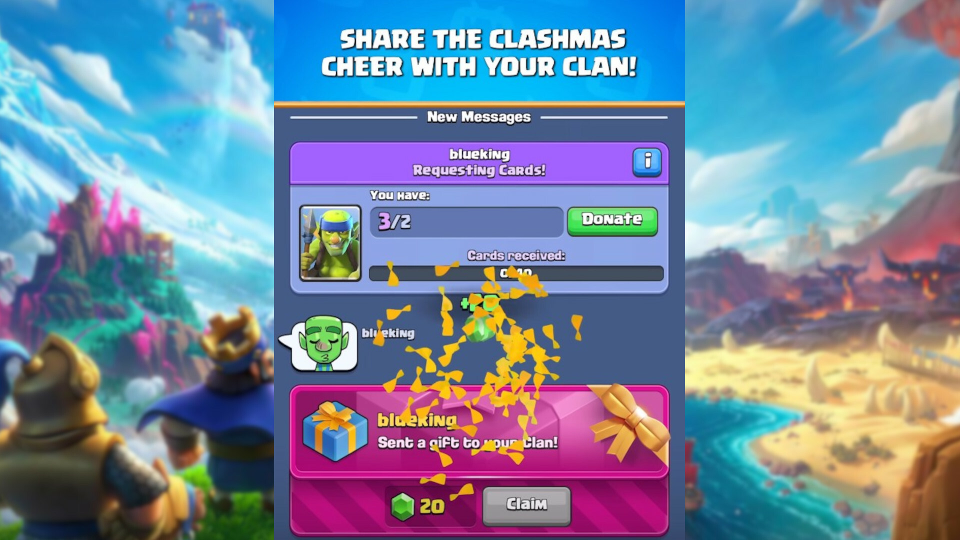 Clash Royale Clashmas Update december 2022 Clan Gifts guide Supercell