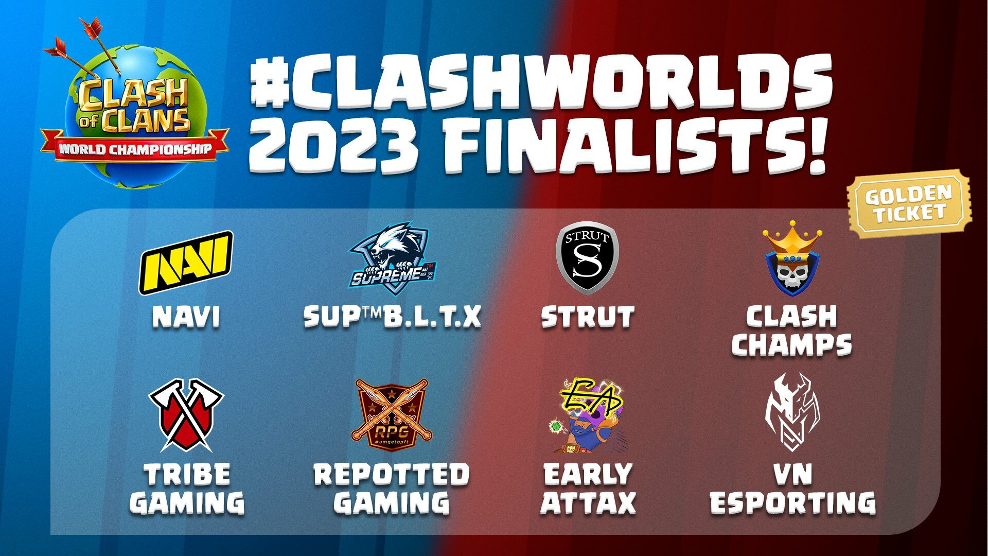 Clash of Clans World Championship Finals 2023 Qualified Teams