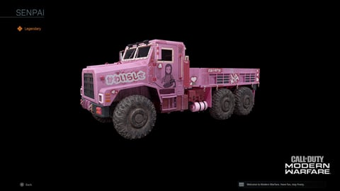 Cod pink truck