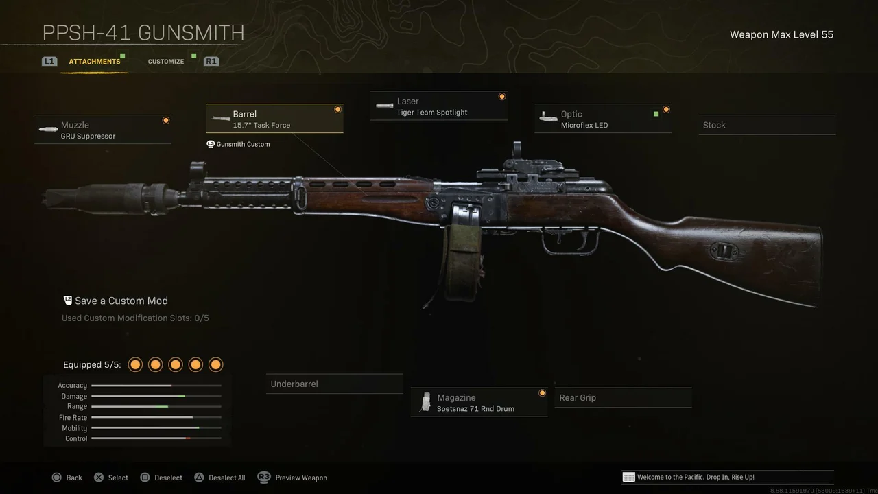 PPSh-41 (BOCW) Attachment Setup