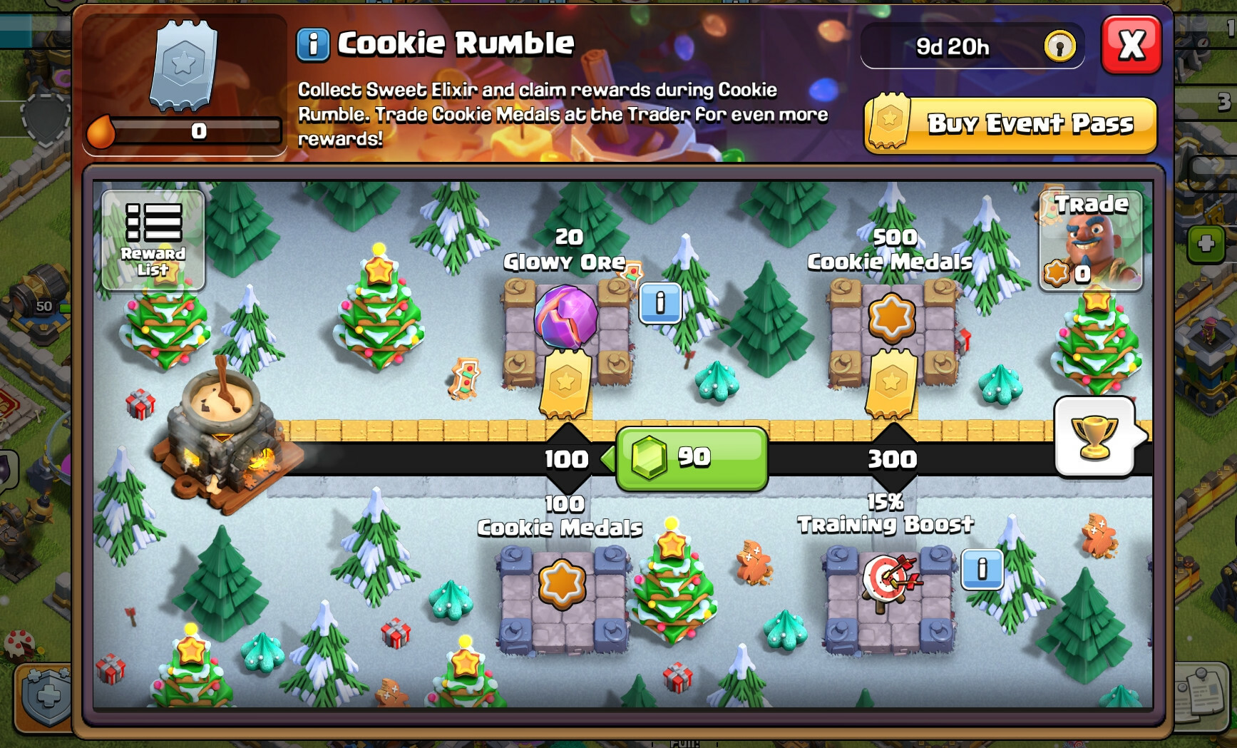 Clash of Clans Cookie Rumble Event Pass Rewards Supercell