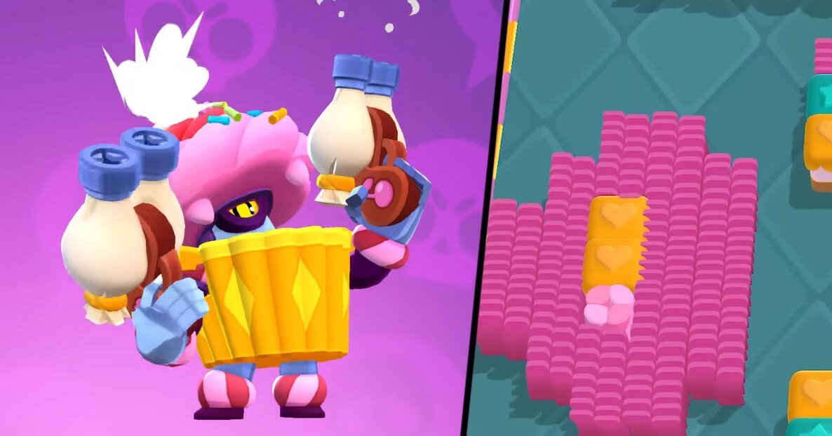 Brawl Stars Candyland update Cupcake Darryl skin guide Supercell