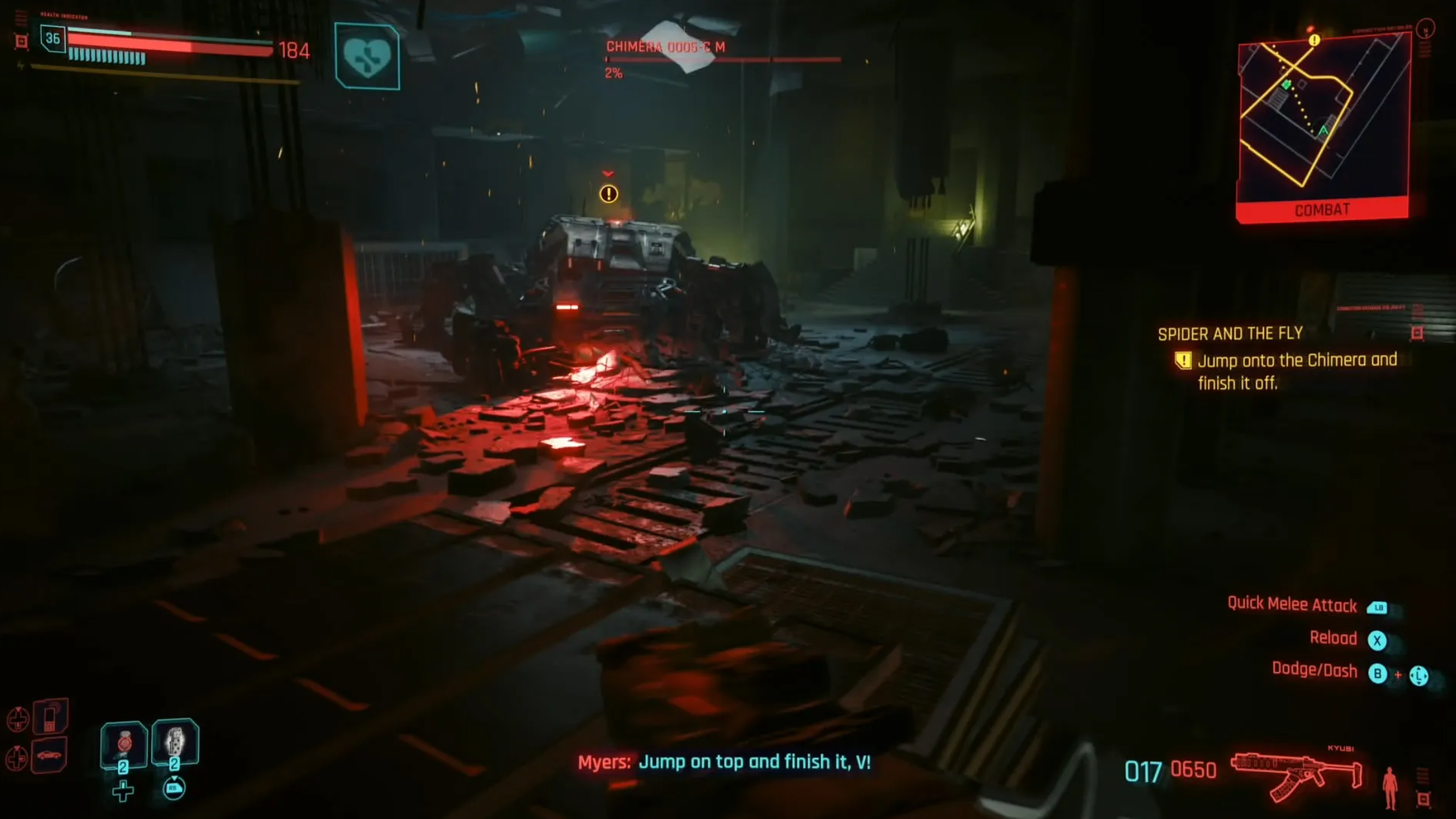 Cyberpunk 2077 Chimera Finishing Off