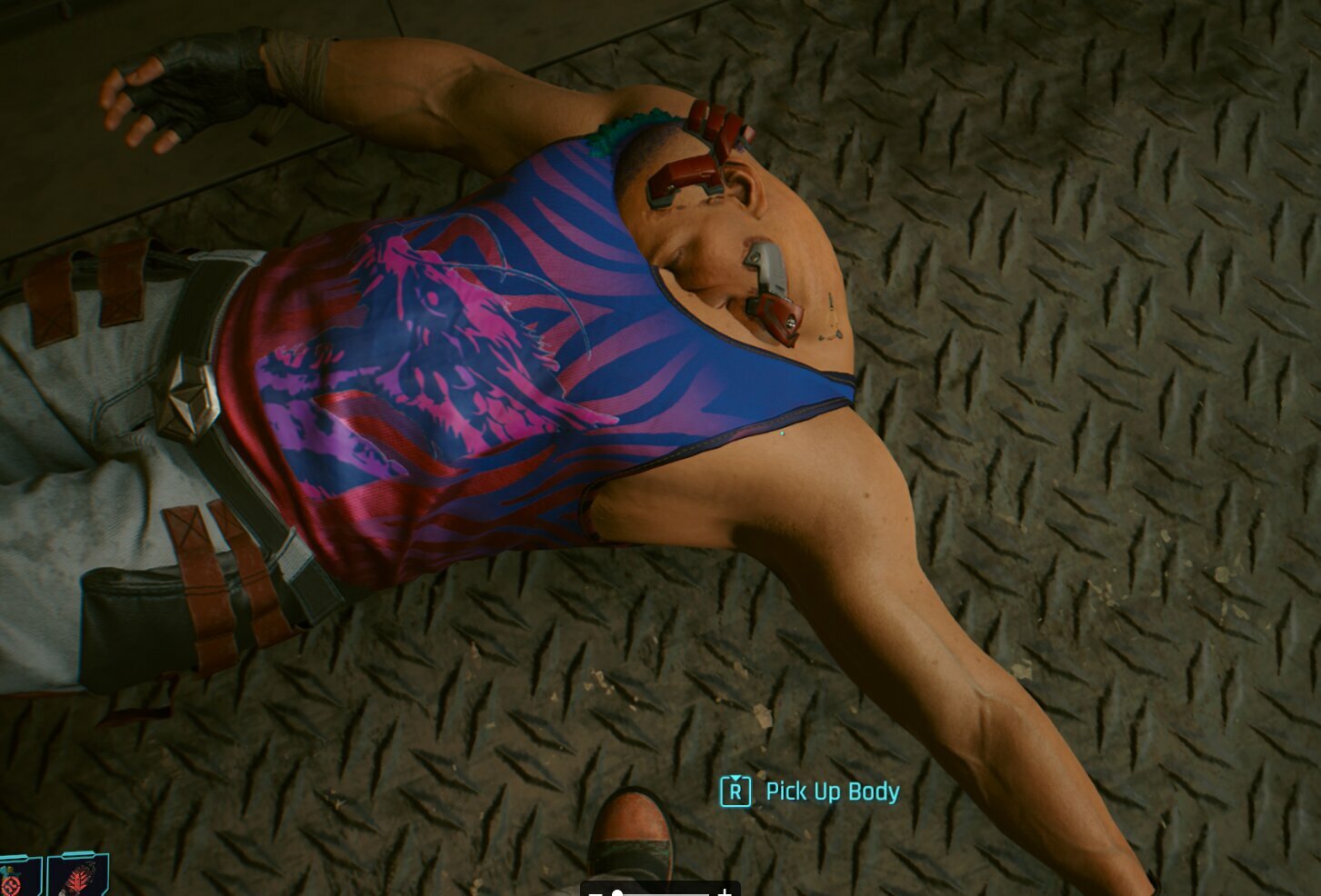 Cyberpunk when plastic surgery goes wrong bug