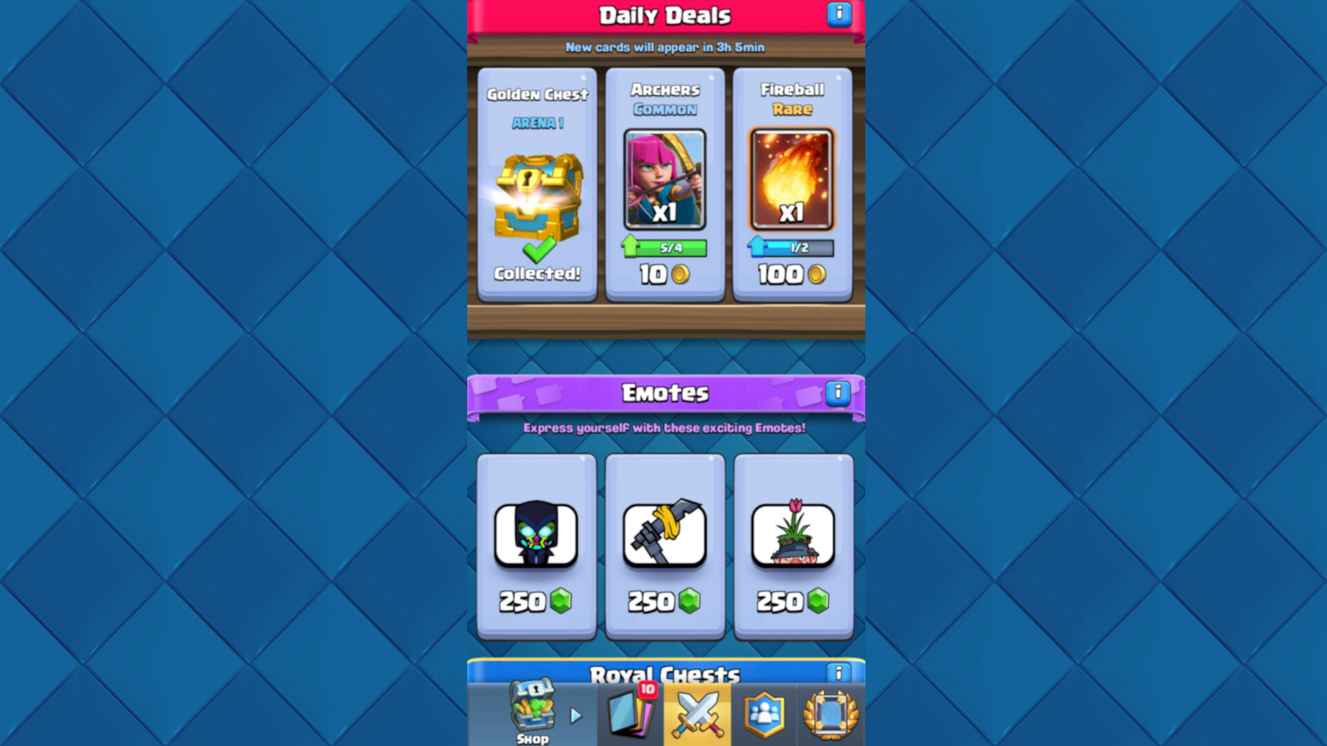 Daily Chest Clash R Oyale
