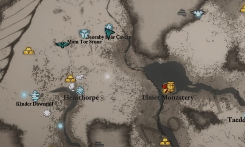 Valhalla Deoraby Spar Cavern Map Snotinghamscire LANDSCAPE