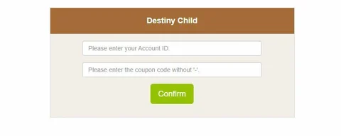 Destiny Child Redeem Codes