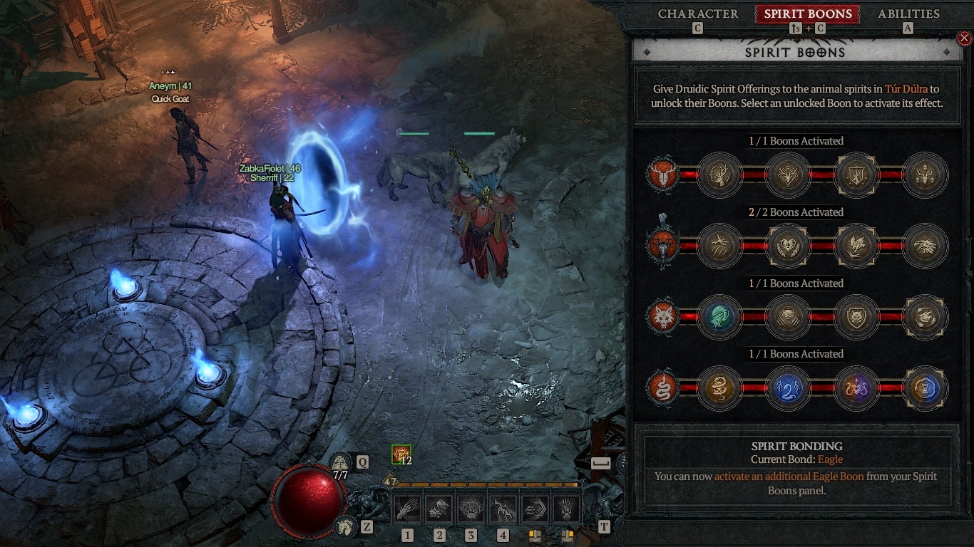 Diablo 4 Spirit Boons