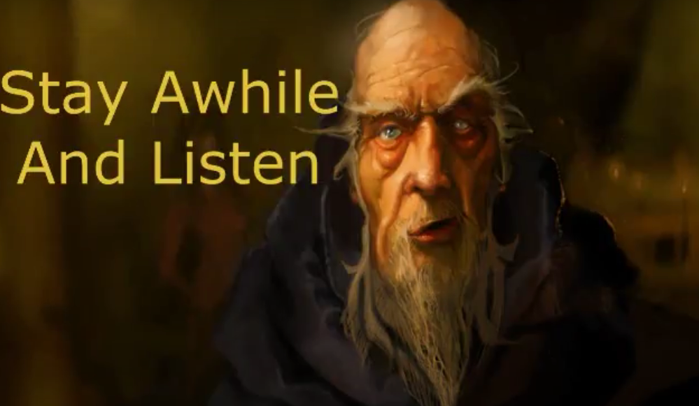 Diablo 4 Stay awhile and listen