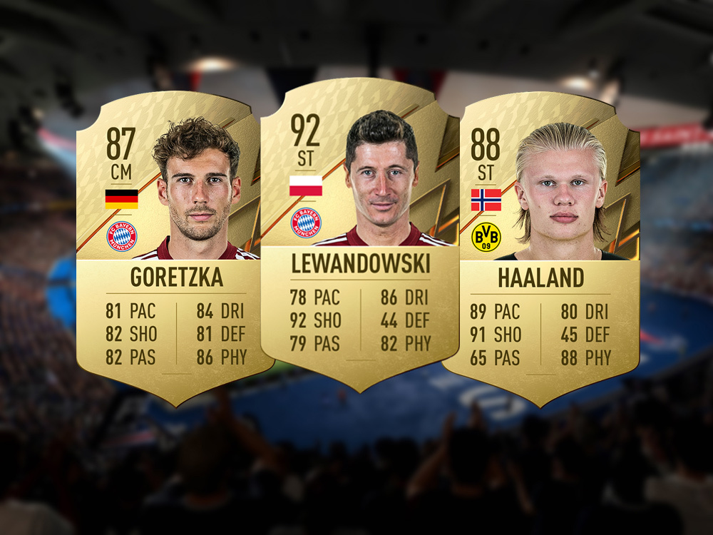 Die stärksten Bundesliga Spieler in FIFA 22
