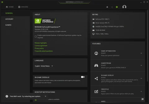 Disable Nvidia Overlay