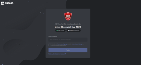 Discord kicker heimspiel