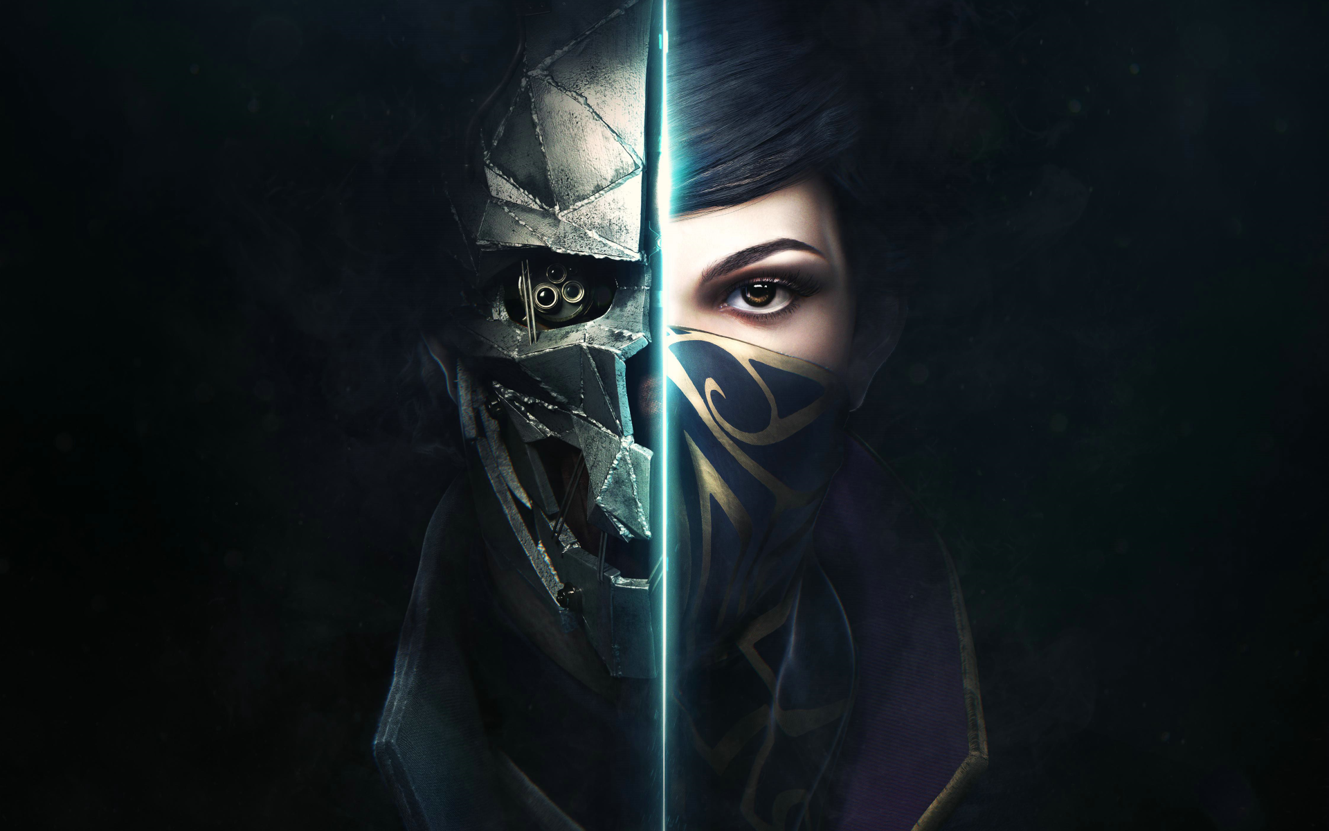 Dishonored 2 keyart showing Corvo and Emily