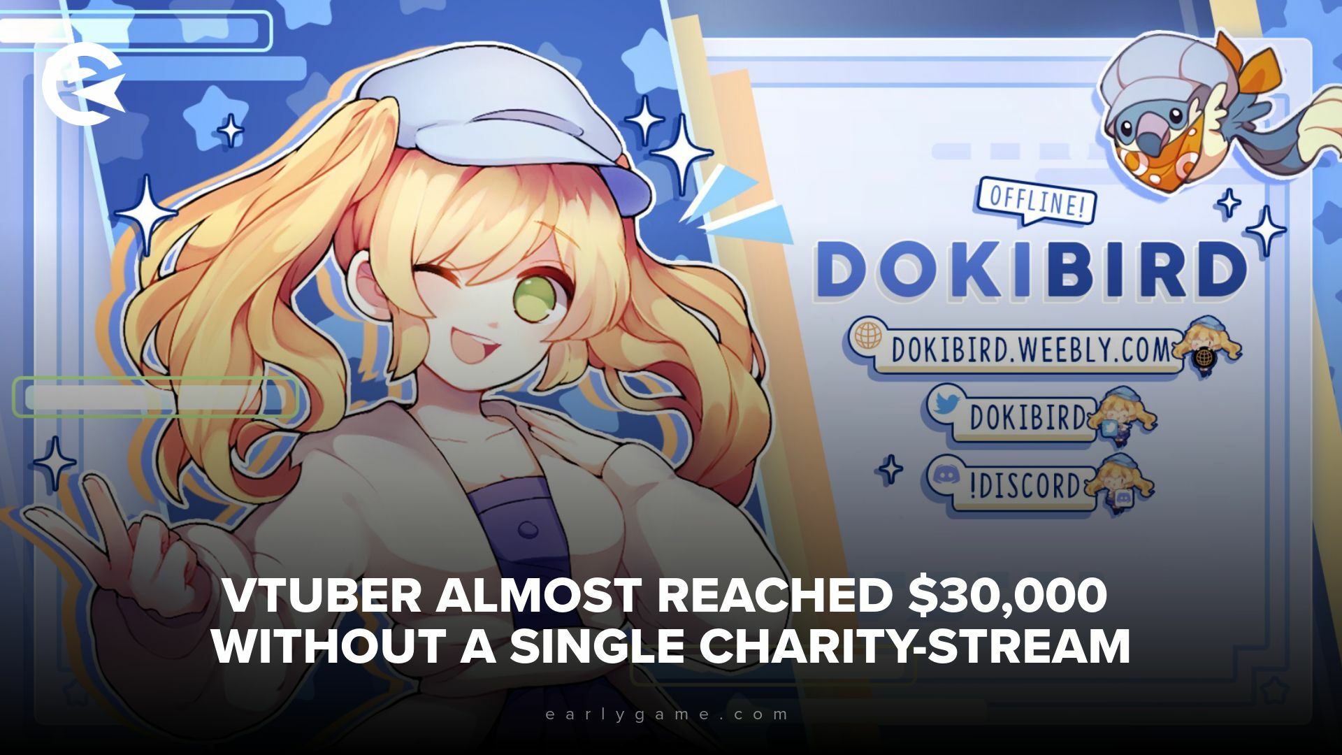 VTuber Dokibird organizes a charity event for mental health.