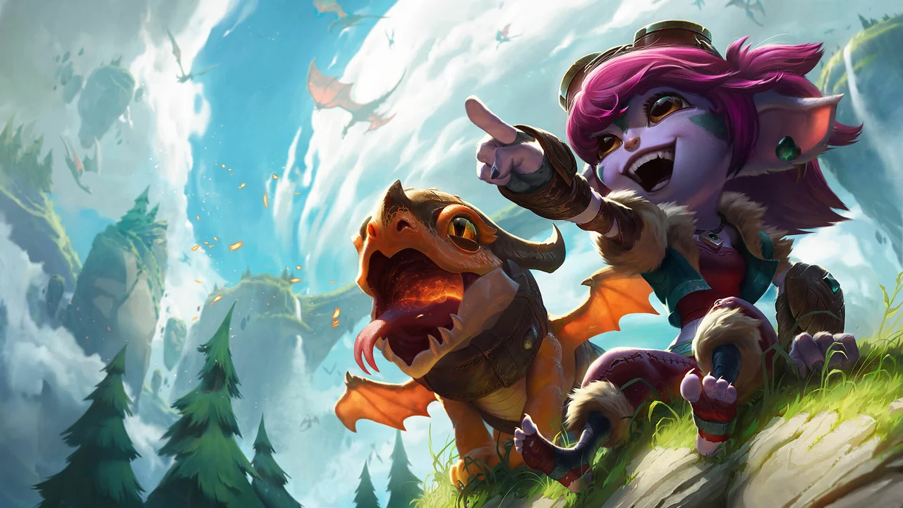 Dragon Trainer Tristana looks fierce! Wild Rift League of Legends Riot Games