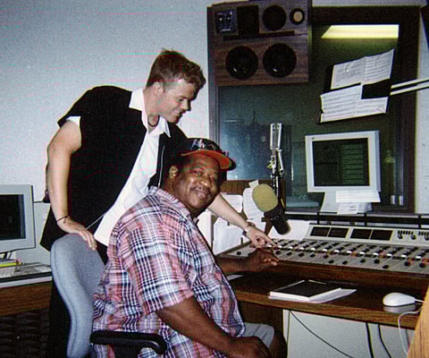 Drew Verbis and Jerry Lawson at KJZZ