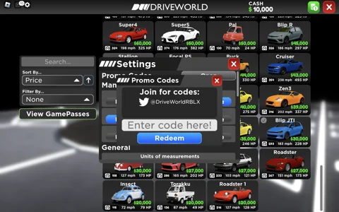 Drive World How To Redeem Codes