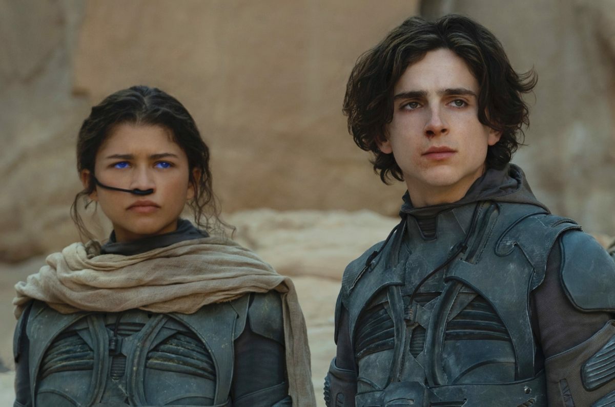 Dune 2: Zendaya as Chani and Timothee Chalamet as Paul Atreidis