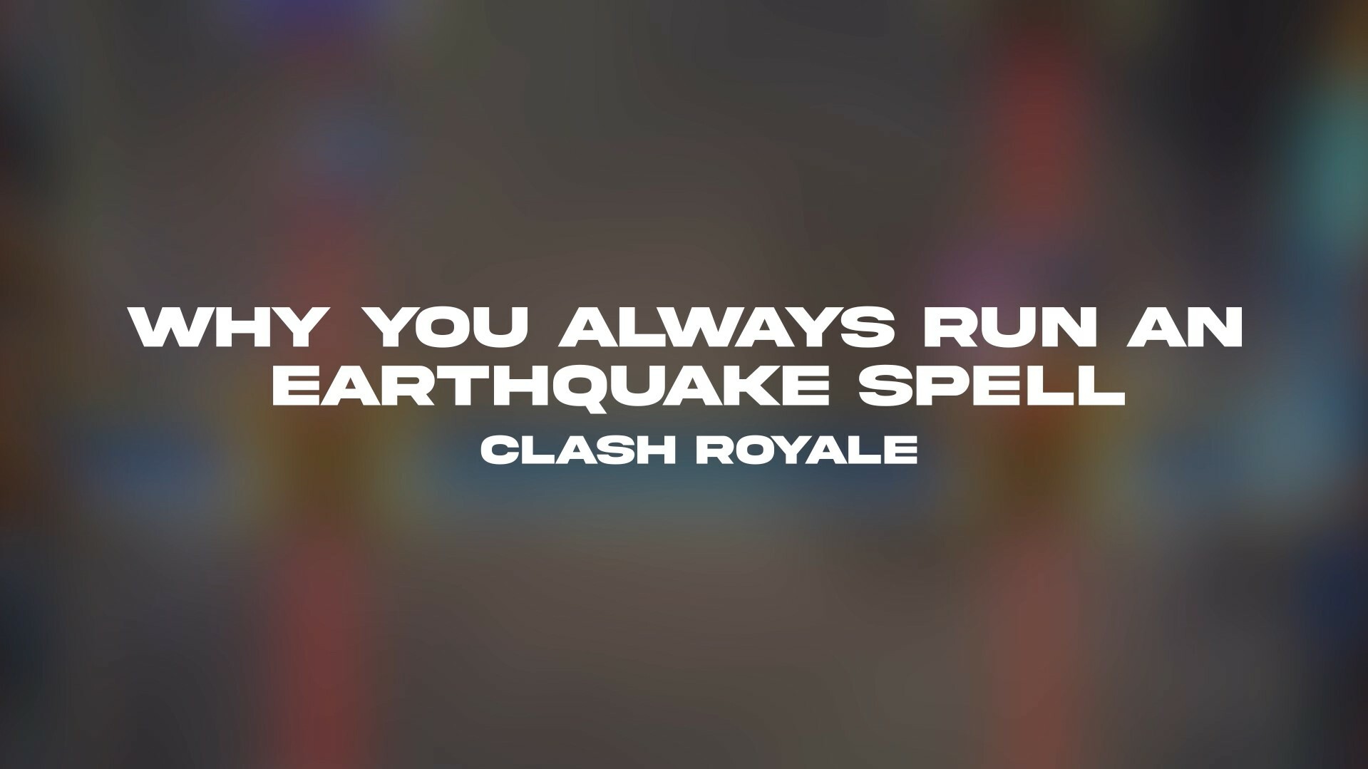 Earthquake Spell Vid Banner