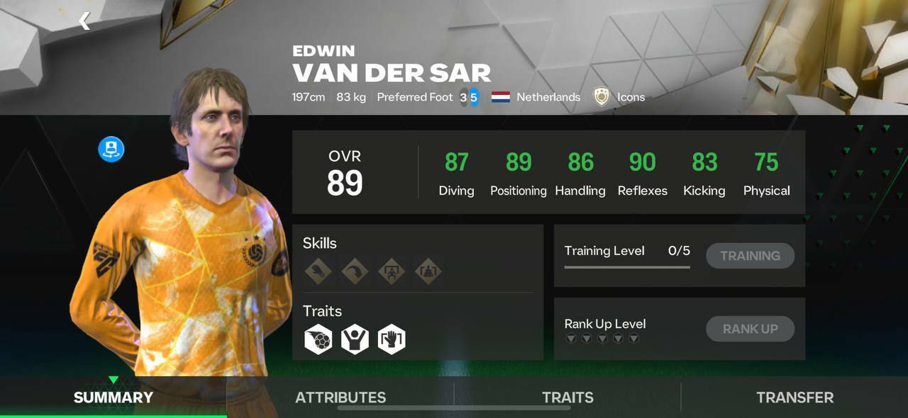 edwin van der sar fc mobile