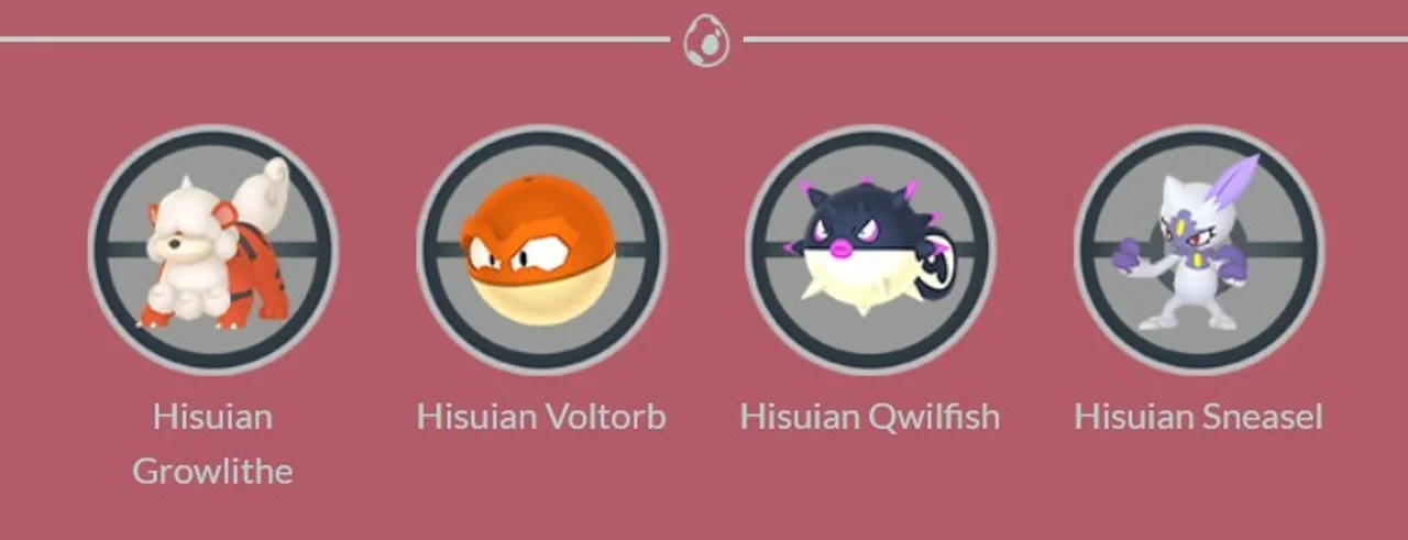 Pokémon GO You can expect to find four Hisuian Pokémon in the seven-km eggs! Hisuian Discoveries Event