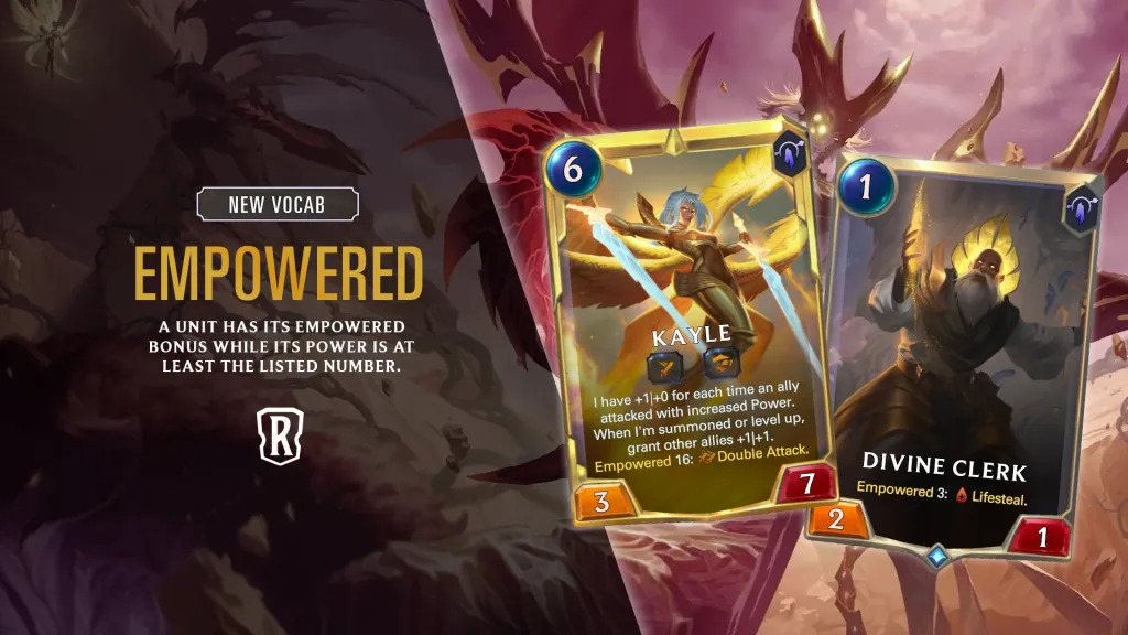 Legends of Runeterra World Ender Expansion Empowered keyword Guide Riot Games