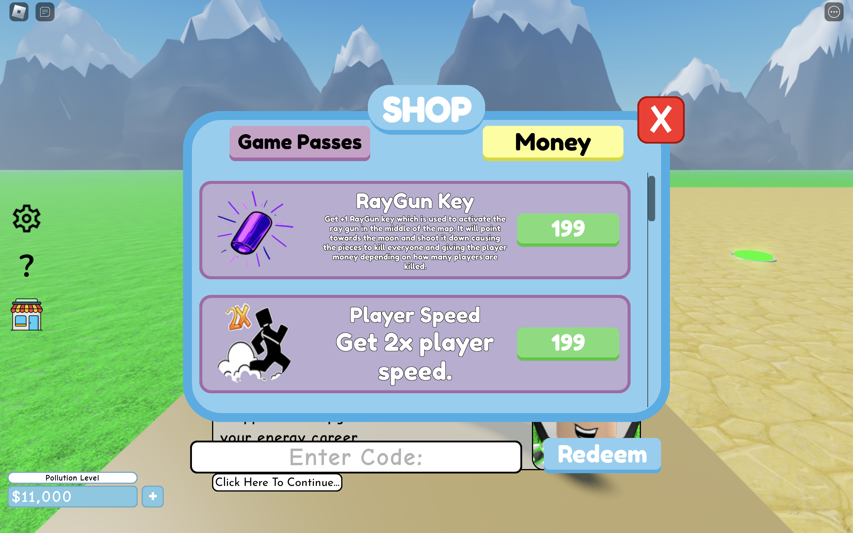 Energy Tycoon how to redeem codes