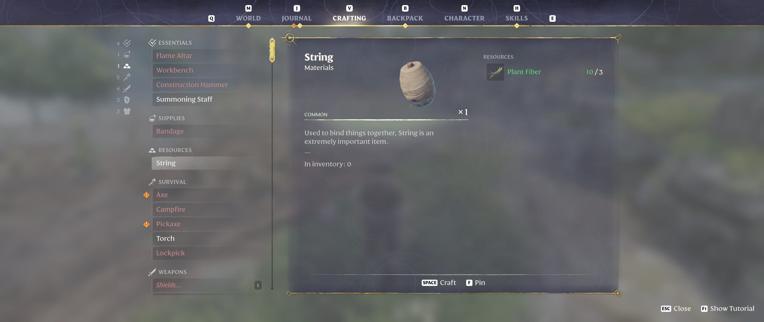Enshrouded Guide String