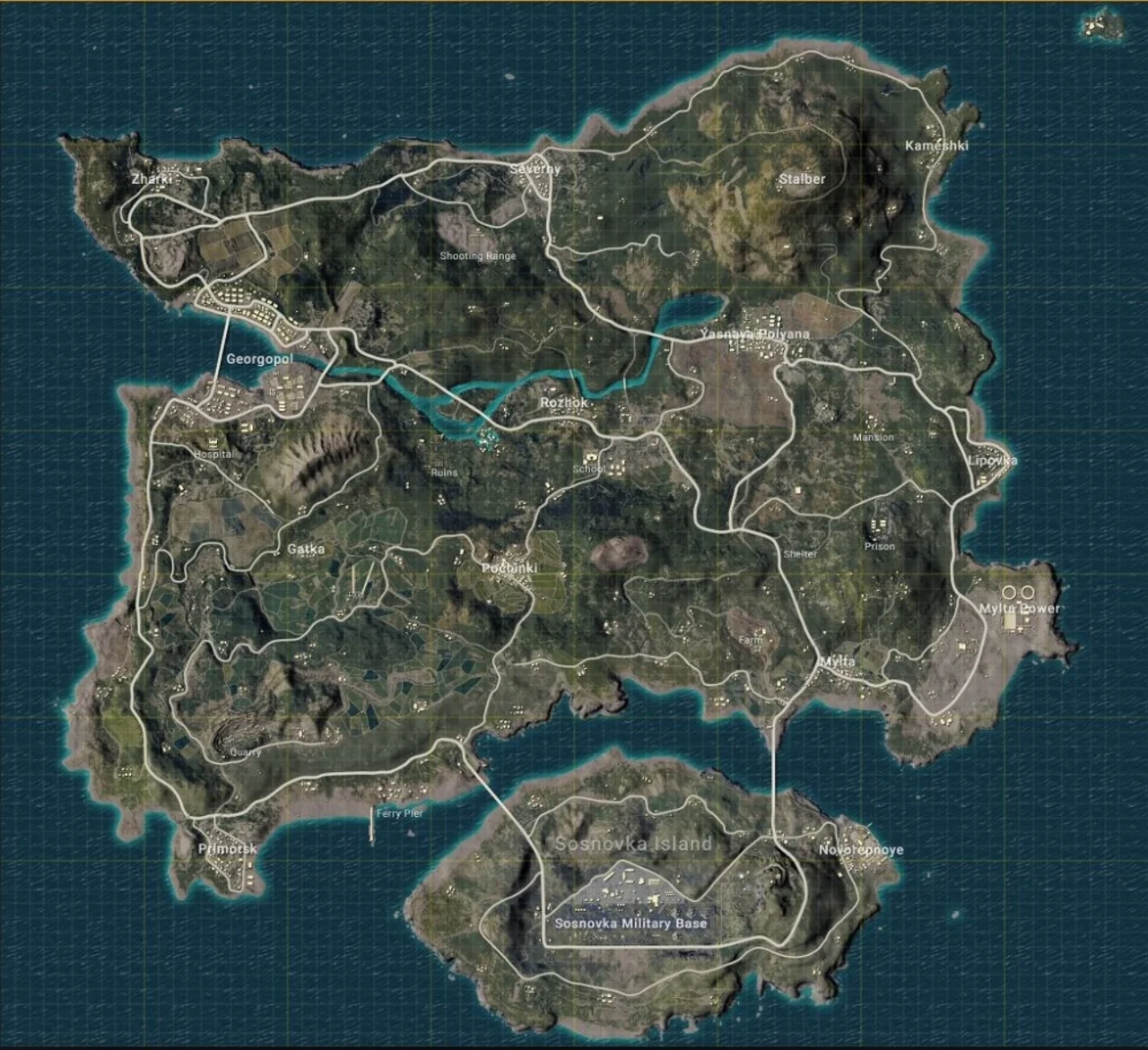 PUBG Mobile All Maps Erangel