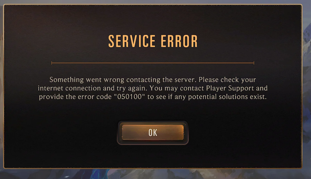 Error 050100 is one of the many errors that has affected Legends of Runeterra servers! Riot Games