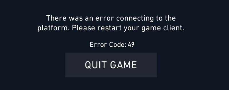 Error Code 49