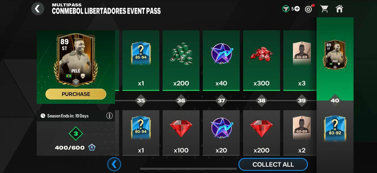 fc mobile event pass rewards