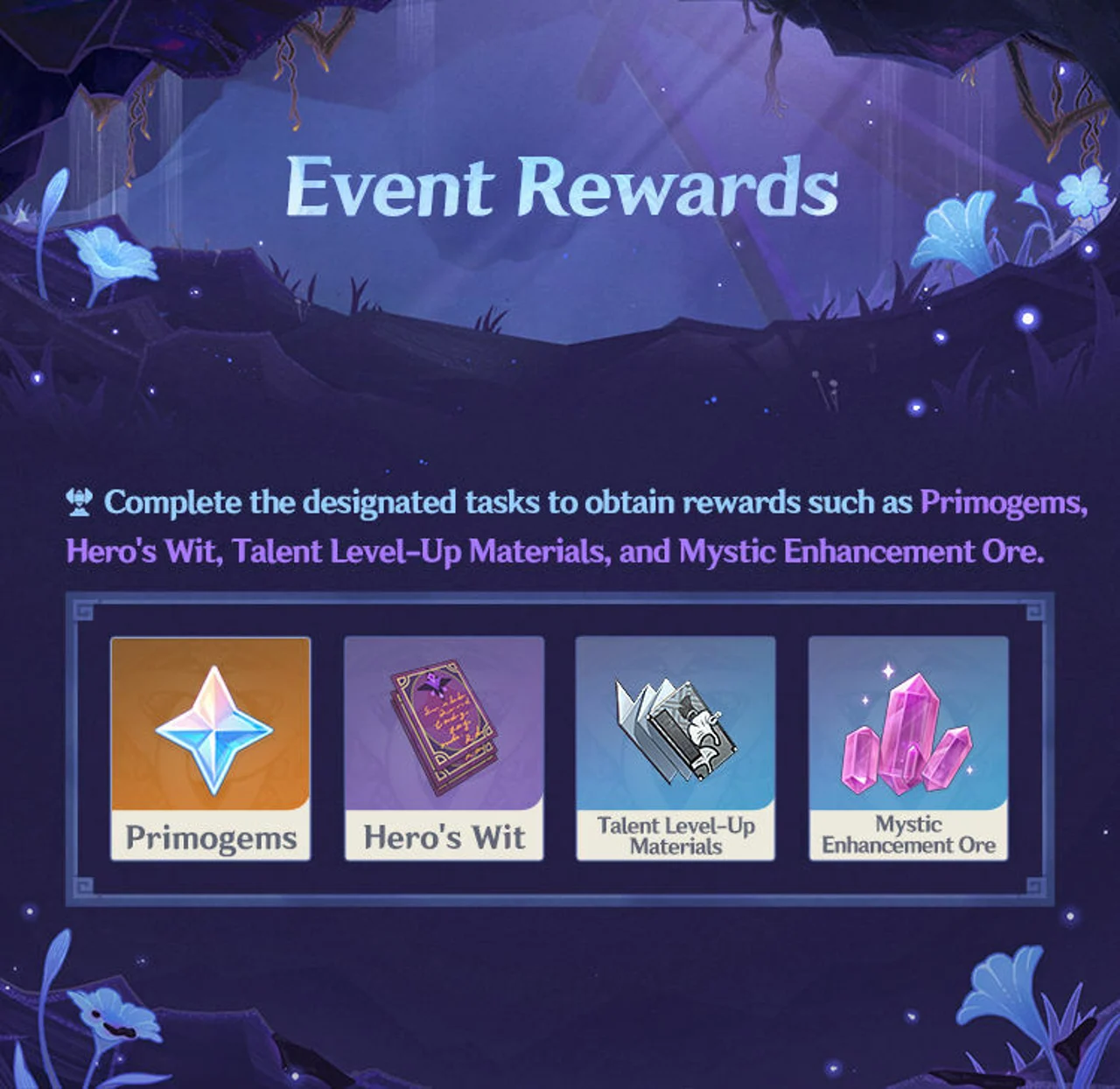 The Event Rewards for A Muddy Bizarre Adventure