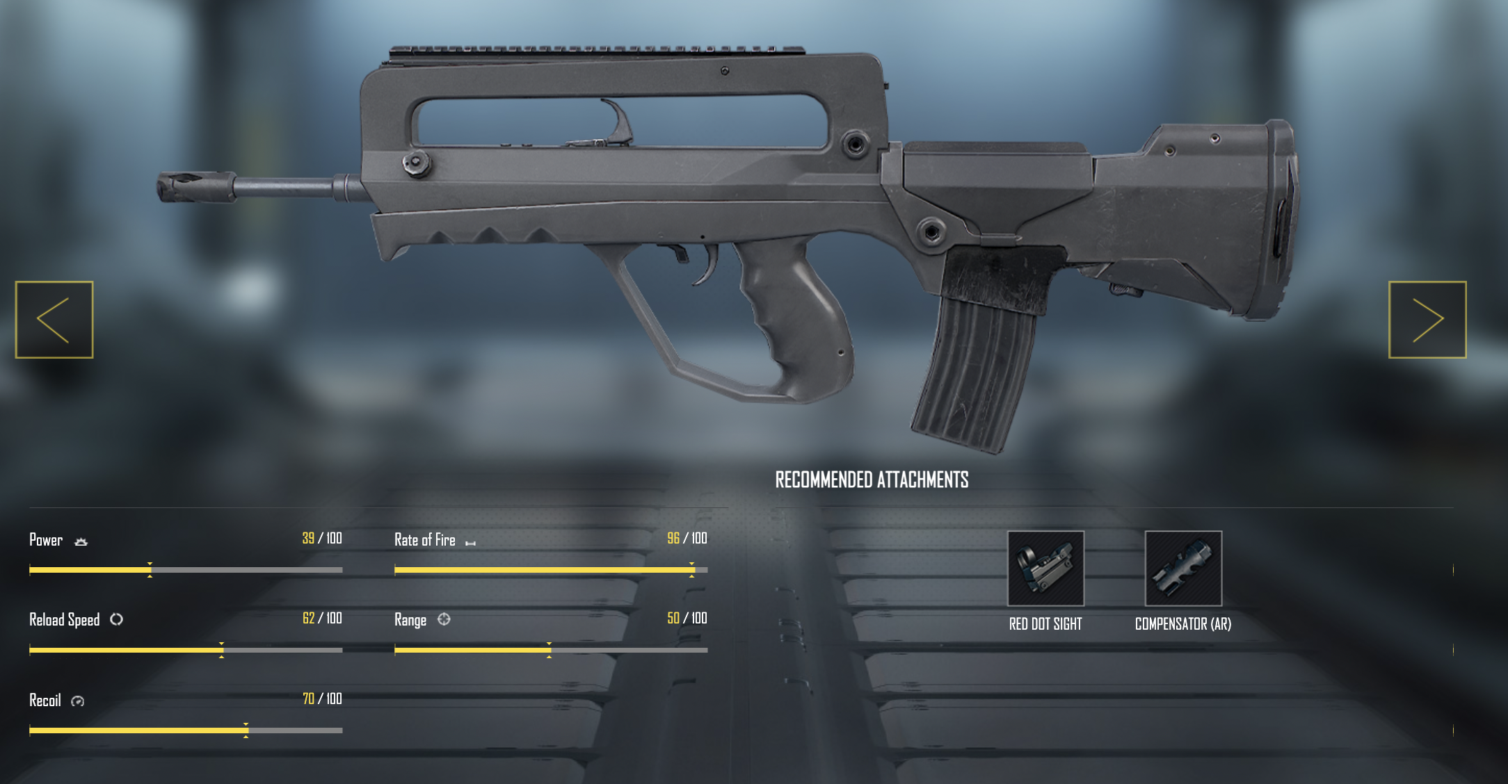 FAMAS Weapon Stats